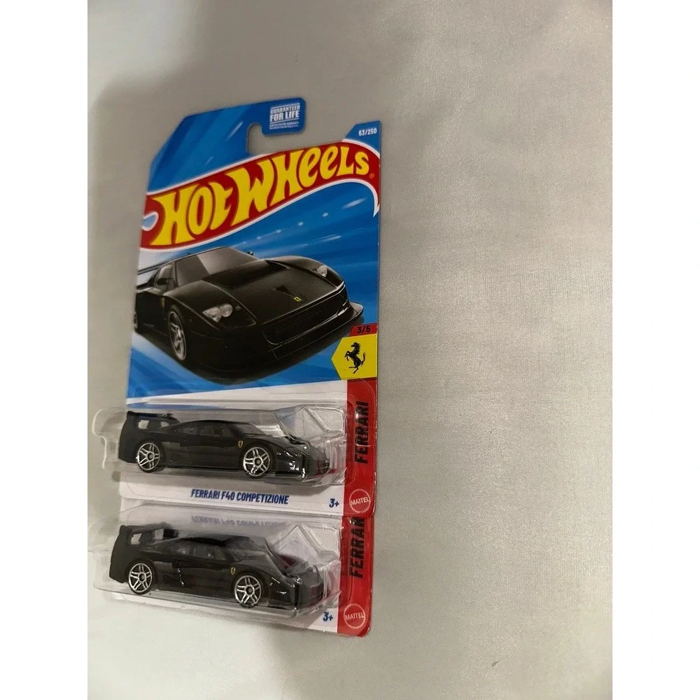 Hot Wheels Ferrari F40 Competizione Black 63/250 2024 Mainline Lot of 2 New